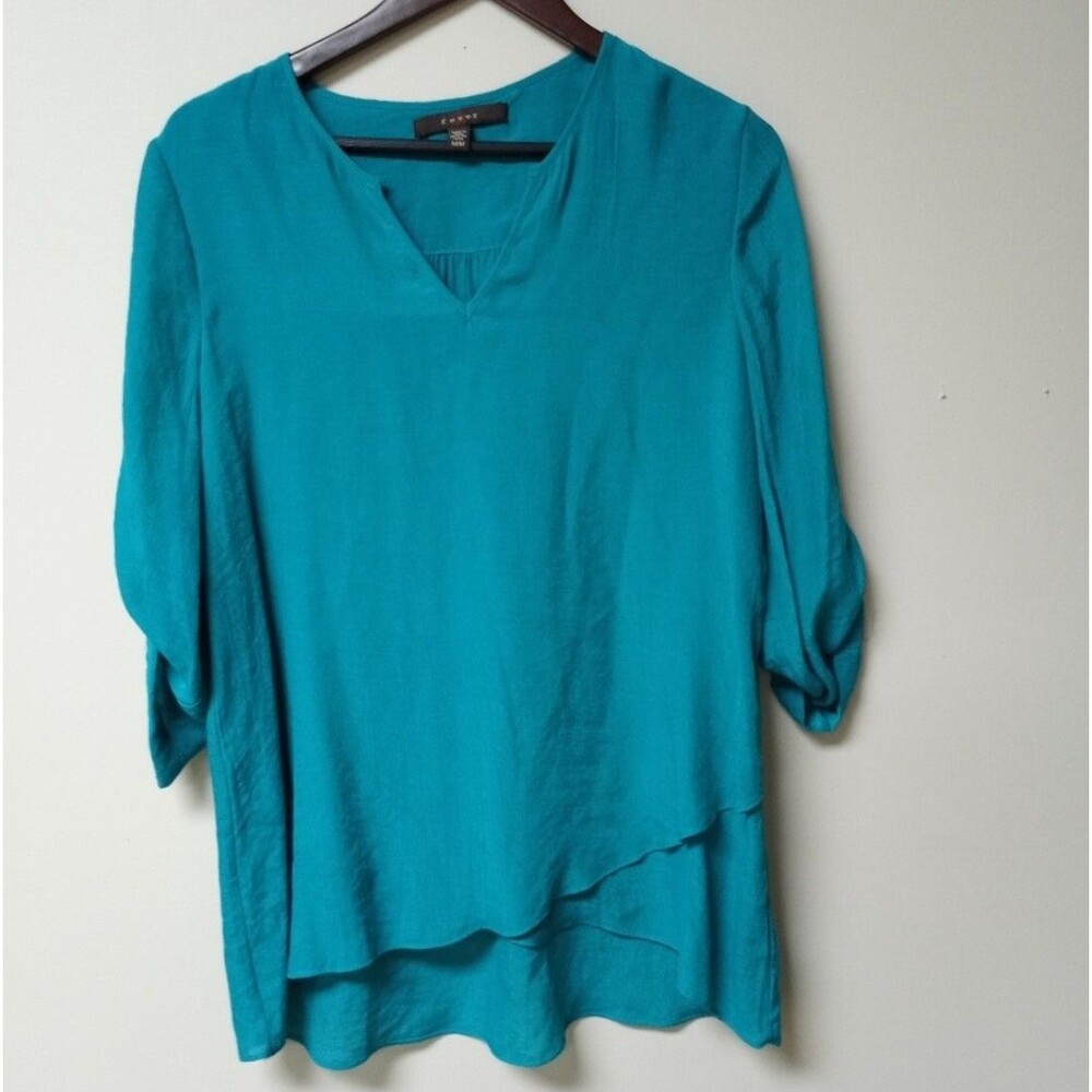 Fever  Blue Blouse Size M